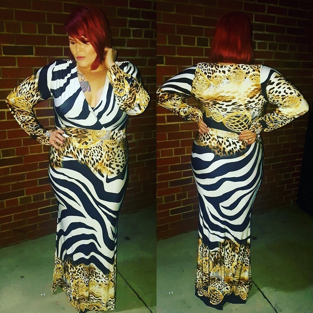 Long sleeve maxi dress